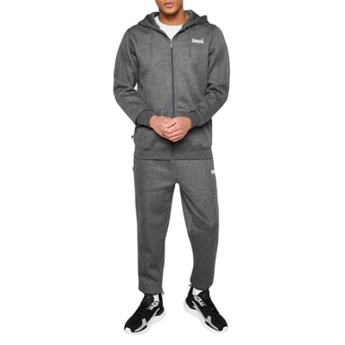 Lonsdale Mens Essential Polyester Blend Joggers (Charcoal Marl)