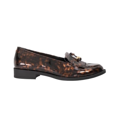Dune London Womens/Ladies Globetrot Tortoise Shell Tassel Flat Loafers (Multicoloured)