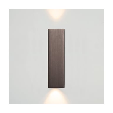Atmooz Wandlamp bertrix geborsteld Ø 4,5 x h 16 cm geïntegreerde led
