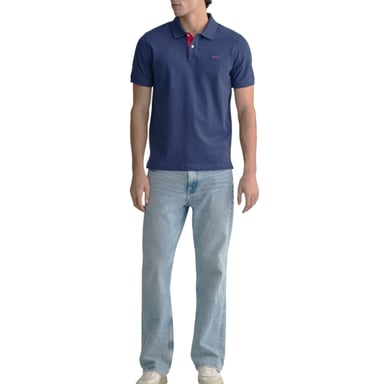 GANT Heren polo piqué shirt korte mouw casual zomer T-shirt katoen New Jersey