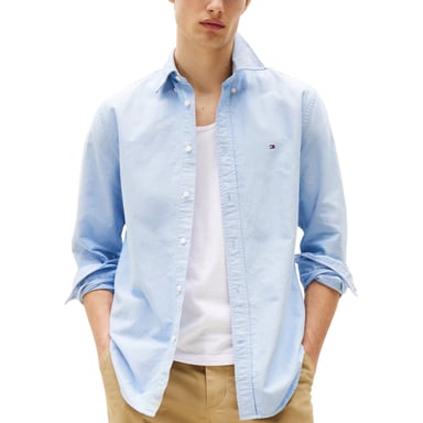 TOMMY HILFIGER Herenoverhemden Regular Fit Oxford Lange mouw Casual Katoen Formeel