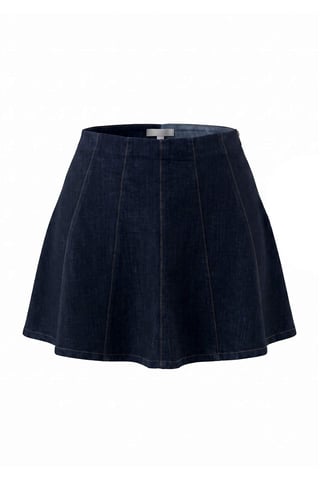 Trendyol Curve Women's Blue Plain Short / Mini A-line Plus Size Skirts
