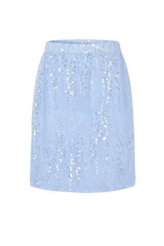 TRENDYOLMİLLA Women's Blue Plain Midi Skirts