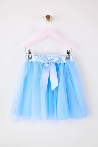 TRENDYOLKIDS Girls Turquoise Plain Short / Mini Basic A-line Skirts