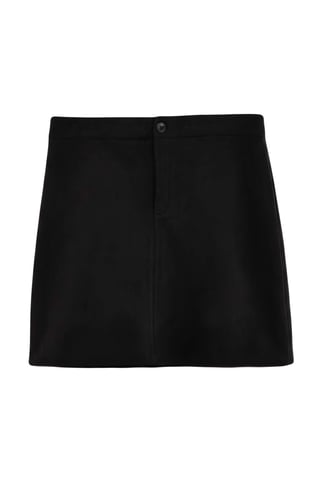 Trendyol Curve Women's Black Plain Short / Mini Plus Size Skirts