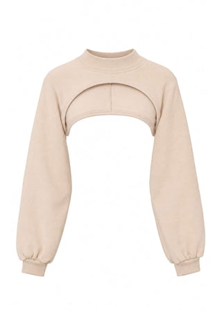 TRENDYOLMİLLA Women's Gray Plain Long Regular fit Sweatshirts