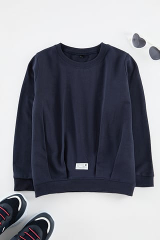 TRENDYOLKIDS Boys Dark blue Plain Long Regular fit Sweatshirts