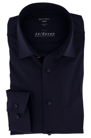 Olymp overhemd Luxor Modern Fit donkerblauw