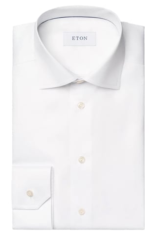 Eton Slim Fit shirt plain white