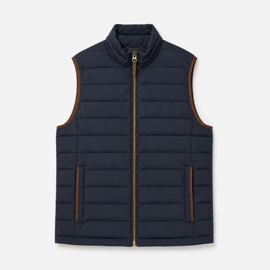 Joules Heritage Padded Gewatteerd herenvest Marineblauw