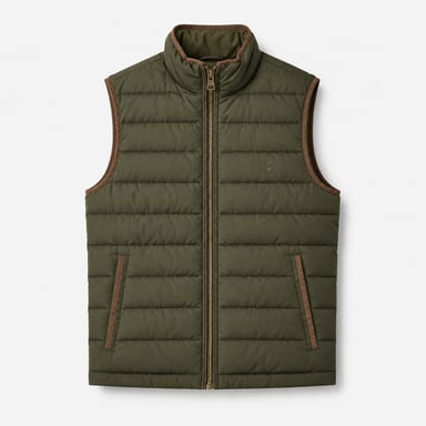 Joules Heritage Gewatteerde herenbodywarmers Groen