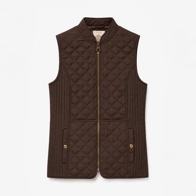 Joules Minx Damesbodywarmer Chocoladebruin