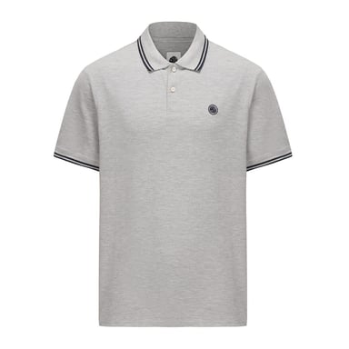 Pretty Green Barton polo voor heren in gemêleerd grijs