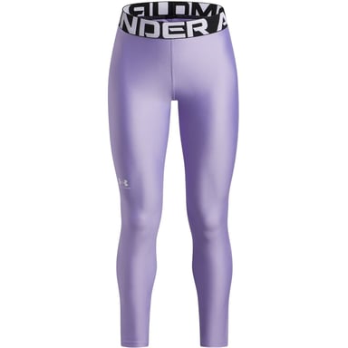 Under Armour meisjesleggings met effen patroon en corrigerende pasvorm in transparant