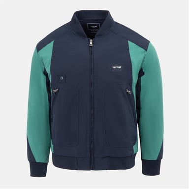 Firetrap gewatteerde herenjas in marineblauw