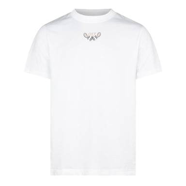 Off-White Off Bandana Arrow herenslippers in wit