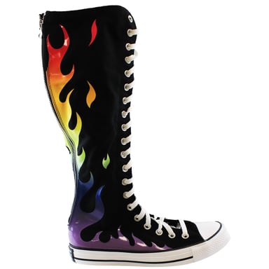 Converse Chuck Taylor XX-Hi Pride Unisex zwarte sneakers