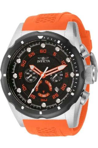 Invicta Speedway 69830 Men's Watch - Quartz Movement - Steel with Black Dial - 50 mm
