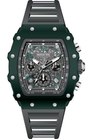 Invicta Racing 69735 Men's Watch - Quartz Movement - Acrylic with Silver Dial - 44 mm
