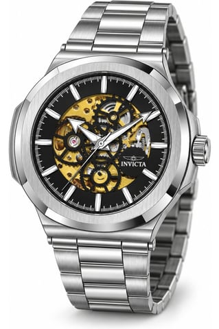 Invicta Objet D Art 70001 Men's Watch - Automatic Movement - Steel with Black Dial - 43 mm