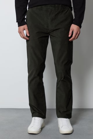Maine Olive Premium ribfluwelen chino