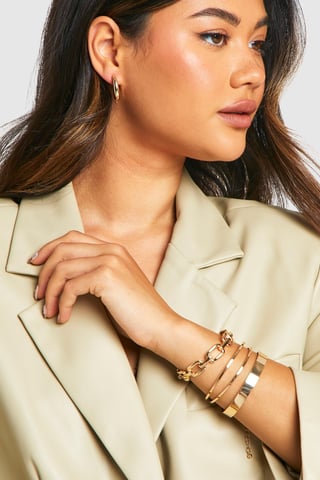 Boohoo Set chunky armbanden
