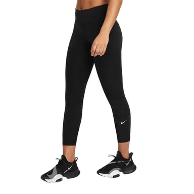 Nike Womens/Ladies One Cropped Tights (Black/White)