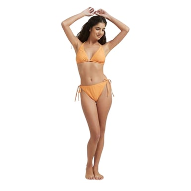 Be You Womens/Ladies Side Tie Bikini Bottoms (Orange)