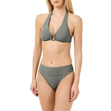 Chelsea Peers Womens/Ladies Triangle Tie Back Bikini Top (Green)