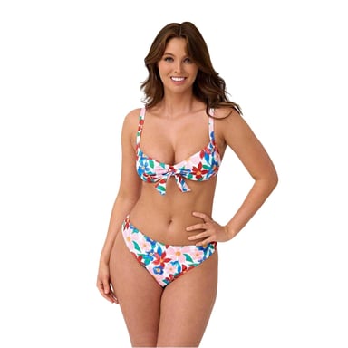 Be You Womens/Ladies Floral Front Tie Bikini Top (Multicoloured)