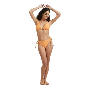 Be You Womens/Ladies Triangle Tie Neck Bikini Top (Orange)
