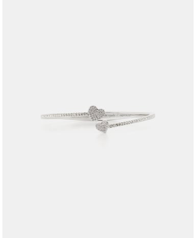 Yours Truly Pave Open Hinge Cuff