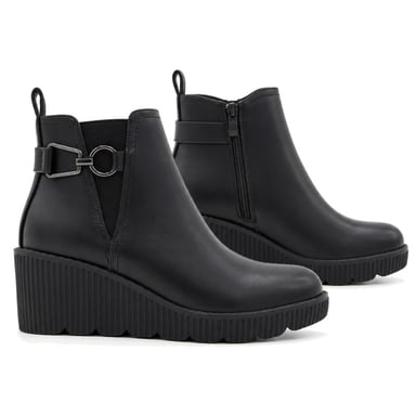 Montevita Wedge Ankle Boot Bro36 Black