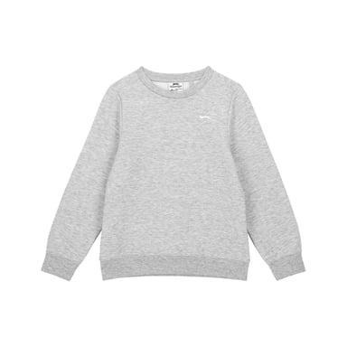 Slazenger Fleece-sweater met logo voor jongens (Grijs Marl Marl)