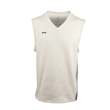 Slazenger Childrens/Kids Logo Polyester Sweater Vest (Cream)