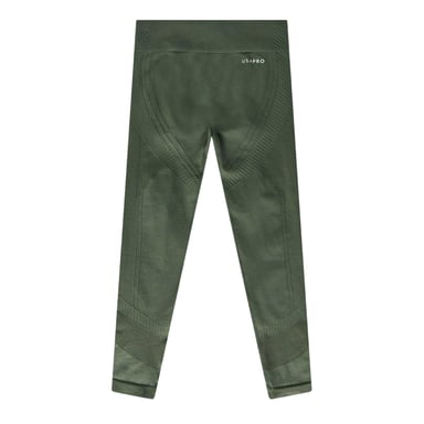 USA Pro Childrens/Kids Seamless Tight Leggings (Army Khaki)