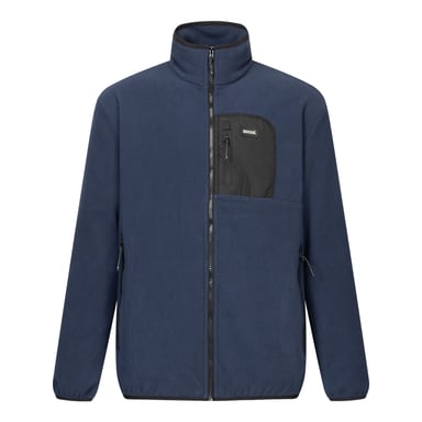 Regatta Mens Frankie Full Zip Fleece Jacket (Navy/Black)