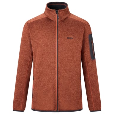 Regatta Mens Newhill Marl Full Zip Fleece Jacket (Burnt Henna)