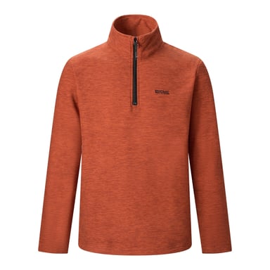 Regatta Mens Thompson Marl Half Zip Fleece Jacket (Burnt Henna)