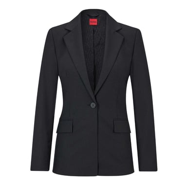 Hugo Womens/Ladies Lapel Collar Regular Suit Jacket (Black)