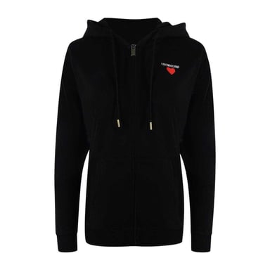 Love Moschino Womens/Ladies Cotton Casual Full Zip Hoodie (Black)