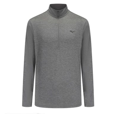 Everlast Mens Mock Neck Regular Long-Sleeved Top (Charcoal Marl)