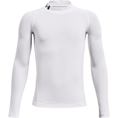 Under Armour Childrens/Kids Compression Fitted Long-Sleeved Base Layer Top (White)