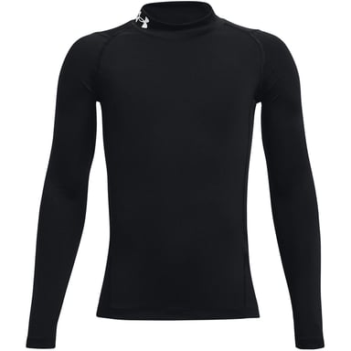 Under Armour Childrens/Kids Compression Fitted Long-Sleeved Base Layer Top (Black)