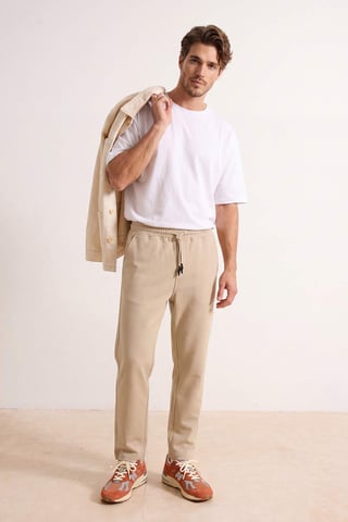 TRENDYOL MAN Men's Beige Plain Regular fit Normal waist Jeans