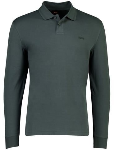 BOSS Orange green cotton polo shirt