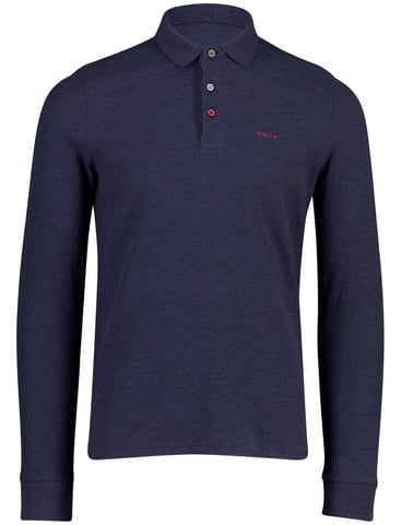 New Zealand Auckland mottled blue polo shirt