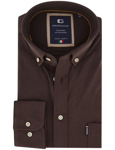 Giordano Brown Jersey Shirt