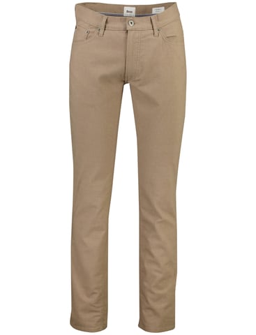 Brax Chuck camel slim-fit trousers