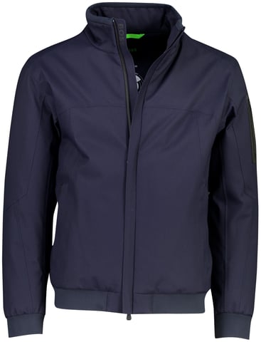 BOSS Green dark blue polyester bomber jacket